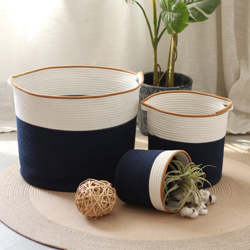 Handgefertigter Aufbewahrungskorb im modernen Design Karnz