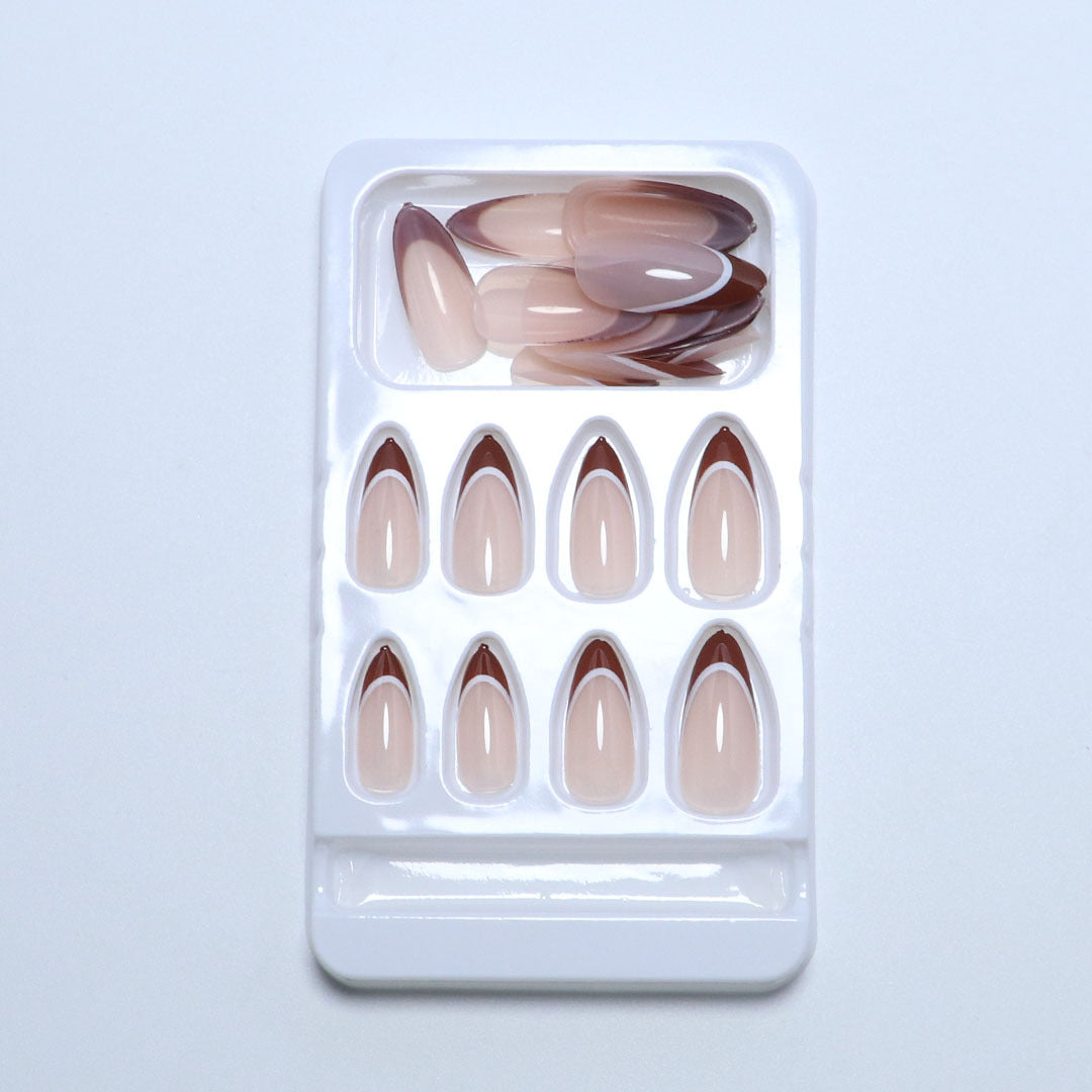 Premium natürliche Finish Press-On Nagelspitzen Karnz
