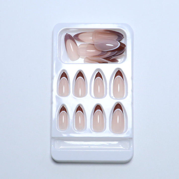 Premium natürliche Finish Press-On Nagelspitzen Karnz