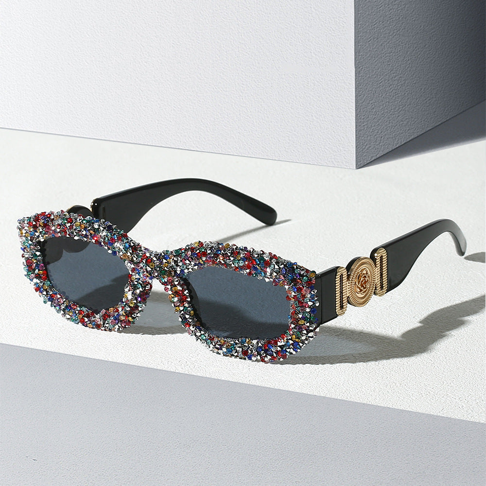 Damen Kristallverzierte Sonnenbrille Karnz