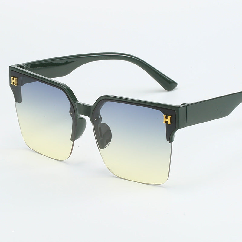 Damen quadratische Sonnenbrille mit elegantem Metallrahmen Karnz