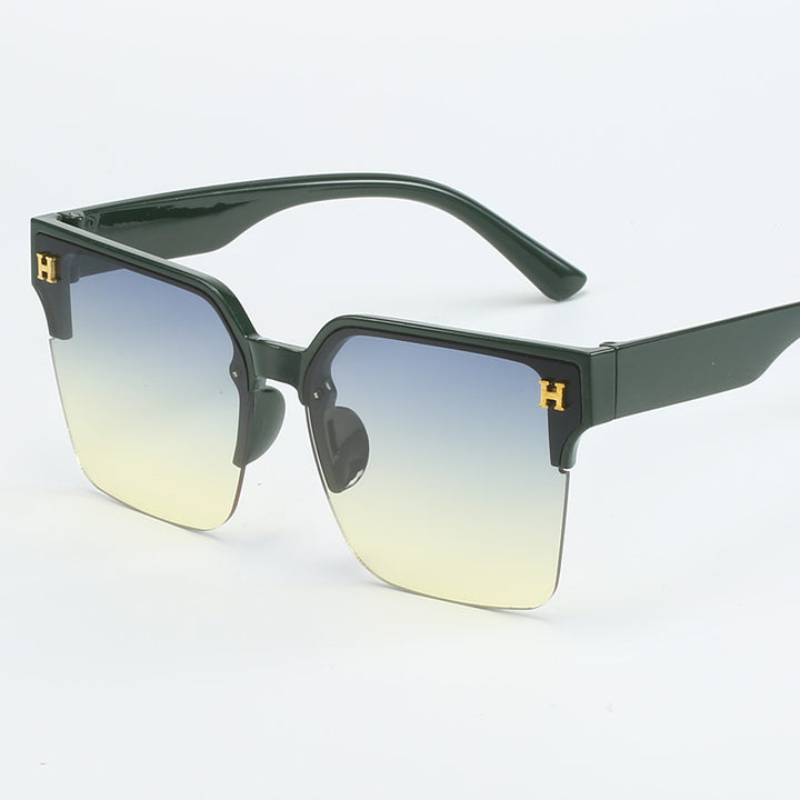 Damen quadratische Sonnenbrille mit elegantem Metallrahmen Karnz