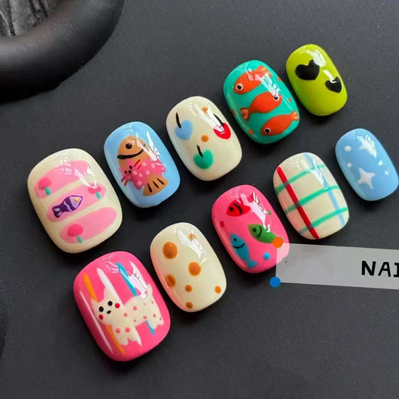 Verspieltes Künstlerisches Nagelkunst Design Set Karnz