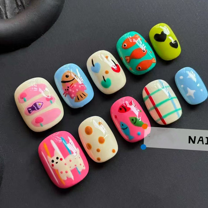 Verspieltes Künstlerisches Nagelkunst Design Set Karnz