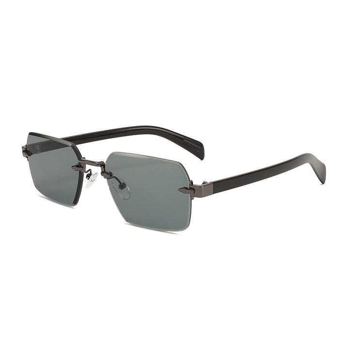 Damen modische Sonnenbrille mit quadratischem Rahmen und gradienten Gläsern Karnz