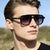 Damen modische Sonnenbrille mit extragroßem Rahmen Karnz