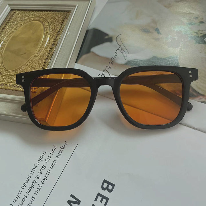 Stilvolle breite quadratische Sonnenbrille Karnz