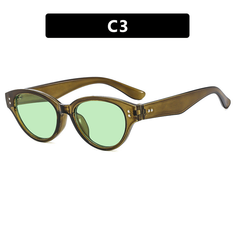 Damen Cat-Eye Sonnenbrille mit robustem Rahmen und polarisierenden Gläsern Karnz