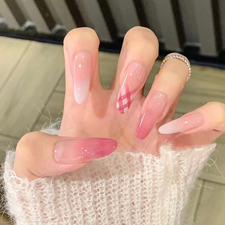 Künstlerisches Ombre Press-On-Nagelset