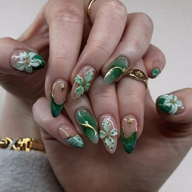 Tierisch inspiriertes Press-On-Nagelkunst-Set Karnz