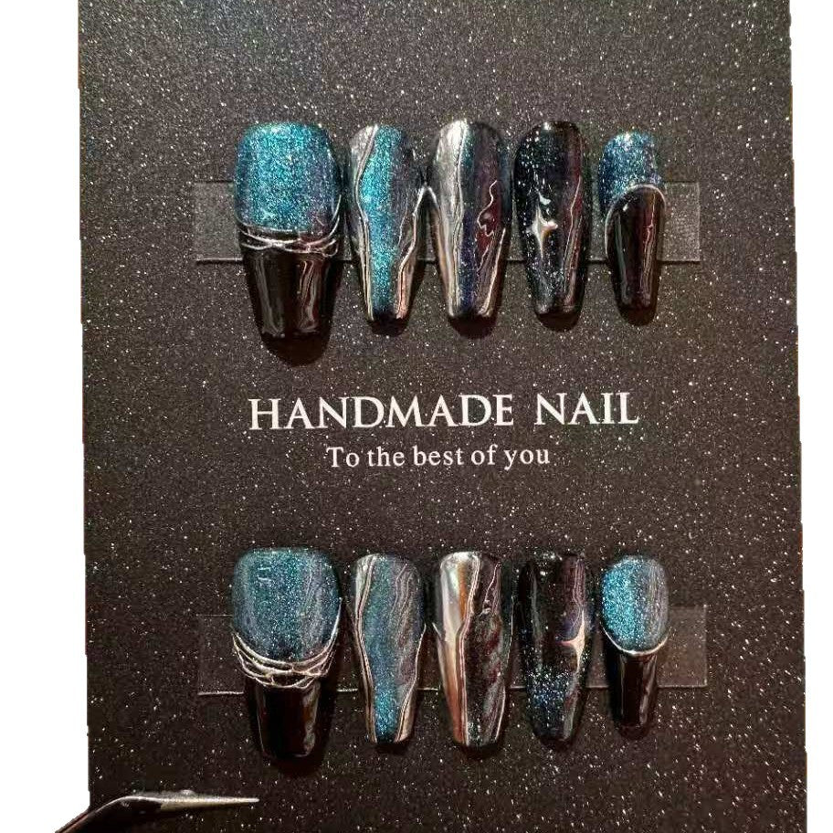 Handgemachtes Glitzerndes Press-On Nail Set