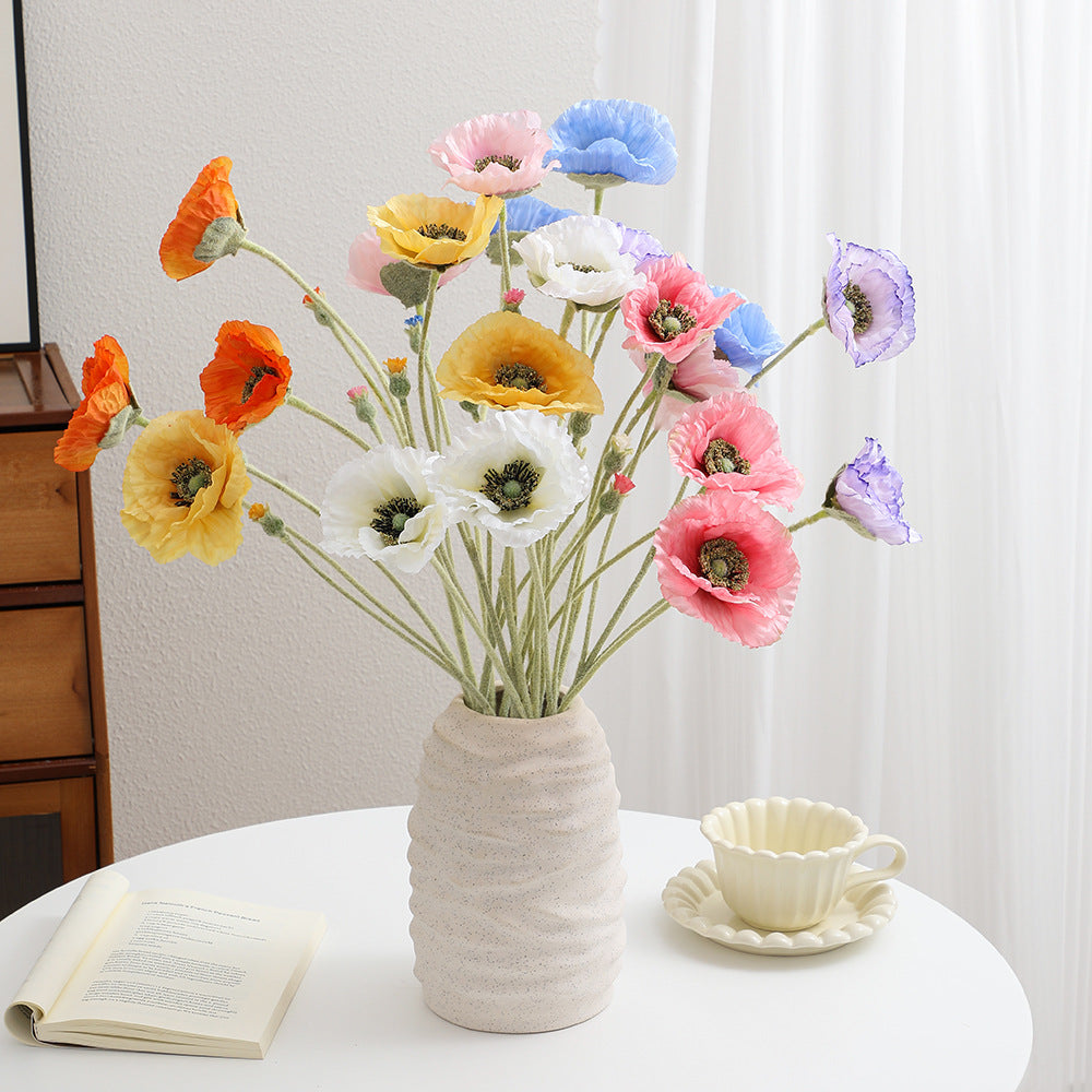 Künstlicher Romantischer Mohnblumenstrauß Karnz