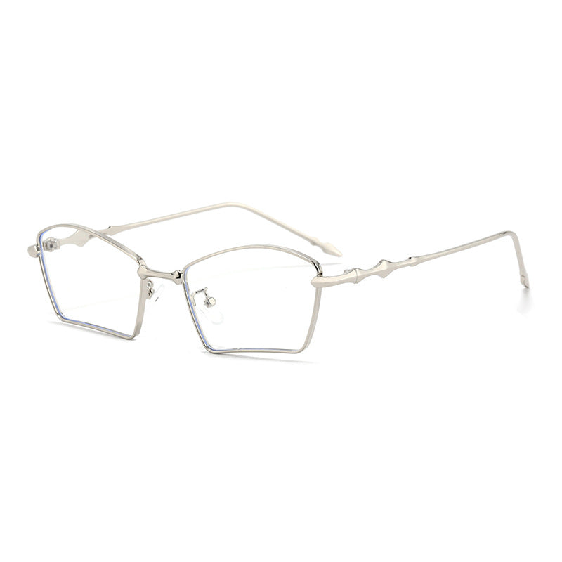 Damen trendige Sonnenbrille mit geometrischem Rahmen und gradienten Gläsern Karnz