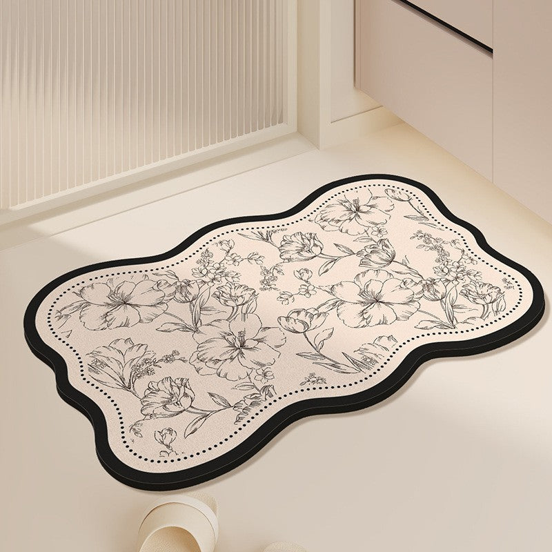 Florales Muster Memory-Schaum Badezimmermatte