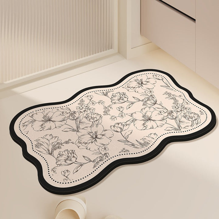 Florales Muster Memory-Schaum Badezimmermatte