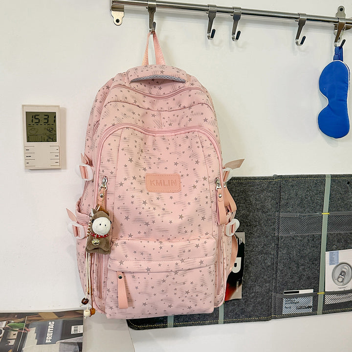 Stylische Multi-Taschen Stern-beschmückte Rucksack Karnz