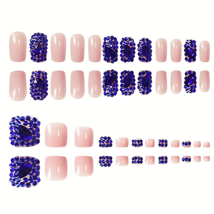 Glamourös Kristall-Besetztes Nagelkunstset Karnz