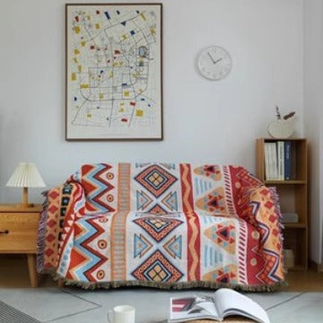 Künstlerisch Geometrisch Musterte Wurfdecke