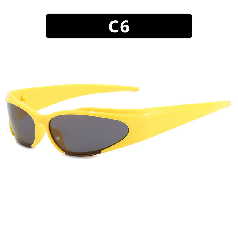 Damen Sportliche UV-Schutz-Sonnenbrille mit aerodynamischem Design Karnz