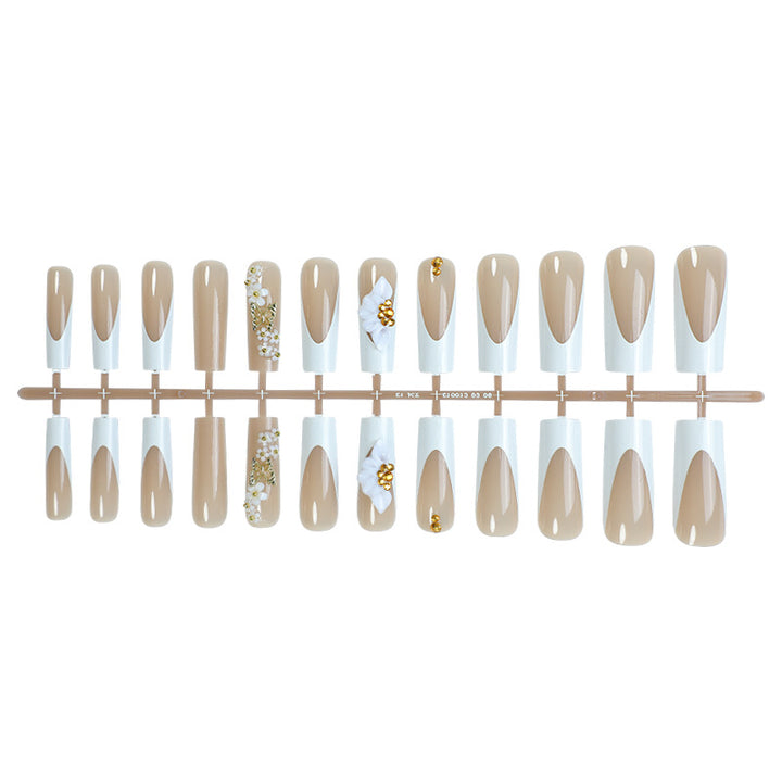 Elegantes Press-On Nagelset Karnz
