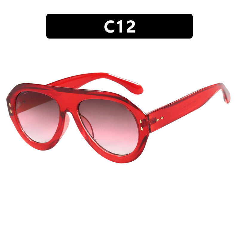 Damen modische Sonnenbrille mit extravagantem Design Karnz