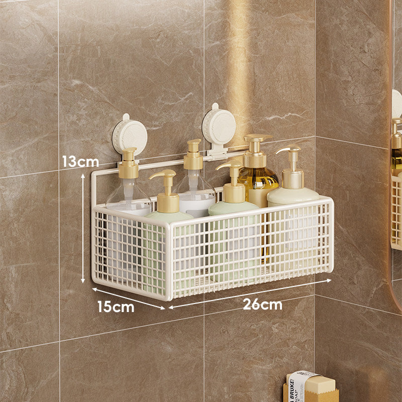 Saugmontierter Doppel-Mesh-Duschcaddy Organizer