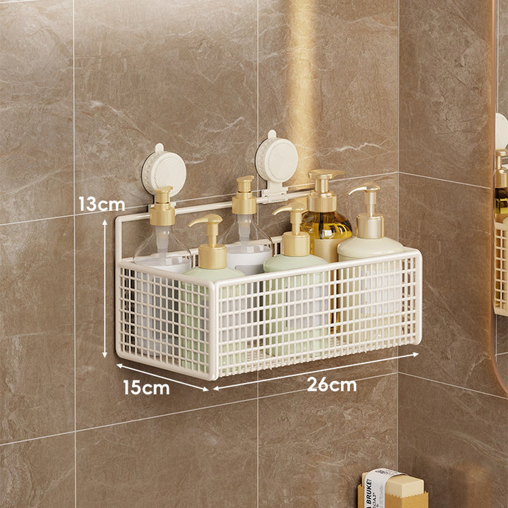 Saugmontierter Doppel-Mesh-Duschcaddy Organizer