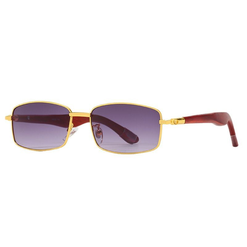 Damen modische Sonnenbrille mit luxuriösem Metallrahmen und UV-Schutz Karnz