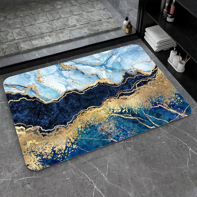 Stylische Wasserabweisende Badematte Karnz