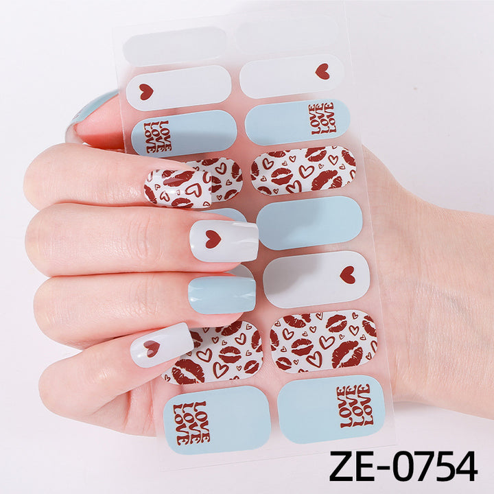 Künstlerische Nagelkunst-Wickel