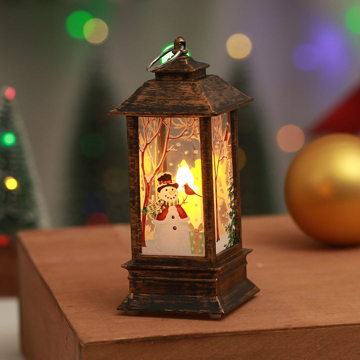 Nostalgische Weihnachtslaterne mit LED-Leuchte Karnz