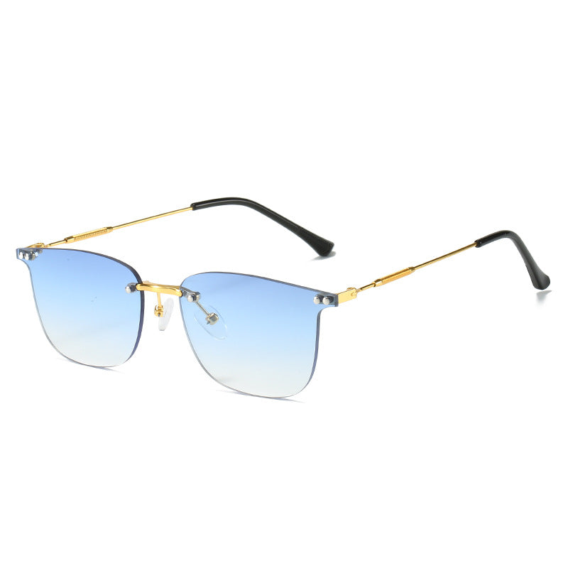 Damen stilvolle Geometric-Sonnenbrille mit modernen Glaselementen Karnz