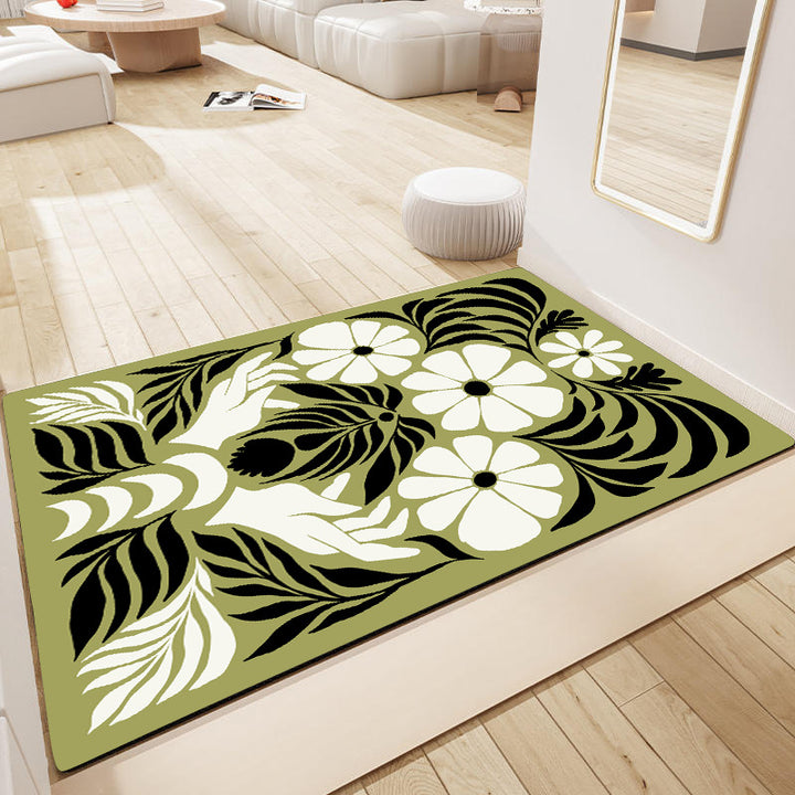 Floraler Druck Teppich Karnz