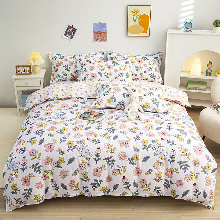 Blumenmuster Komforter Set