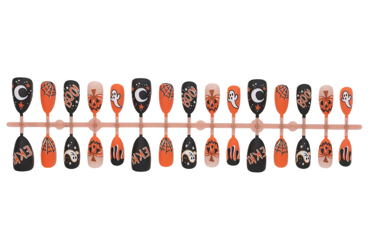 Halloween Kunstnagelset mit Halloween-Motiven und kreativen Designs Karnz