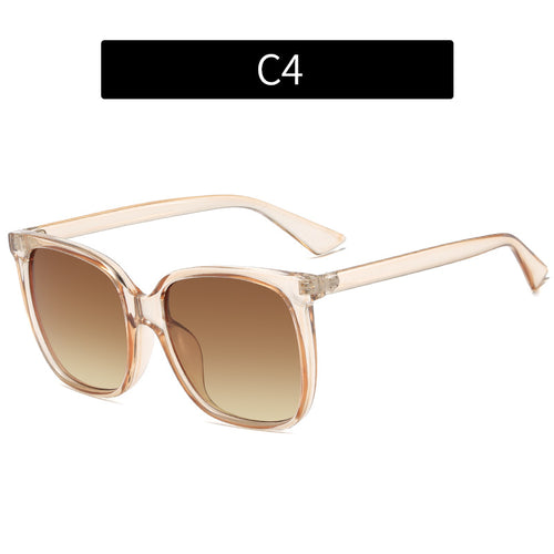 Oversized transparente Rahmen Sonnenbrille