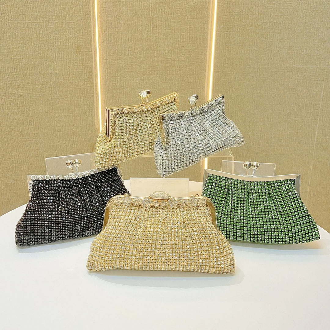 Glitzernde Kristall-Clutch