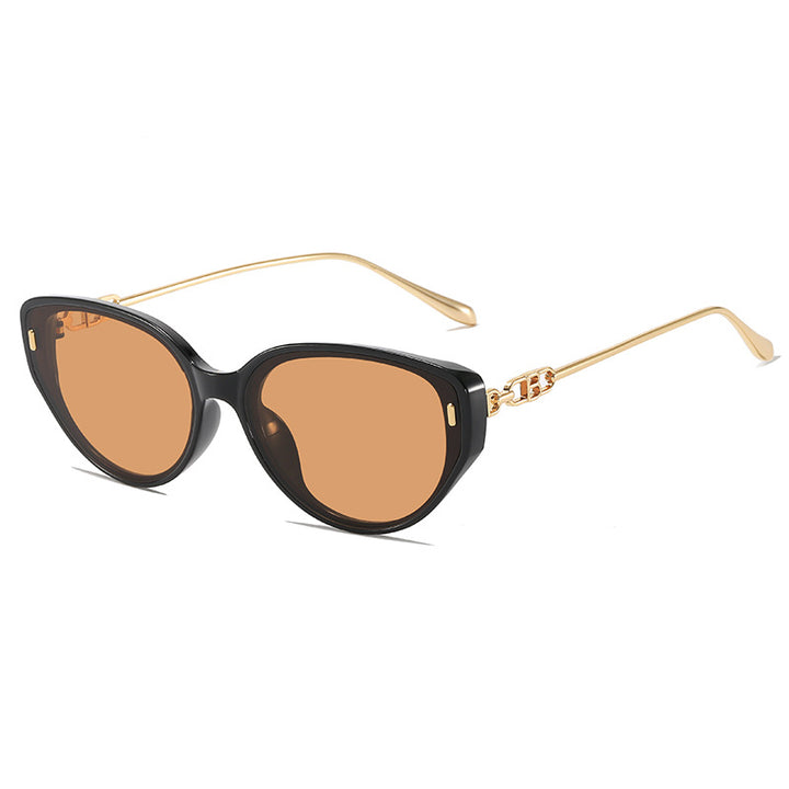 Glamouröse Retro Katzenaugen-Sonnenbrille Karnz