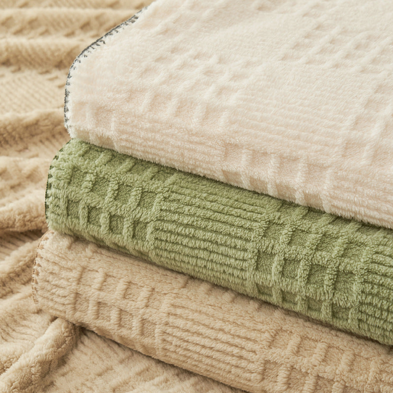 Texturierte Kuscheldecke Karnz