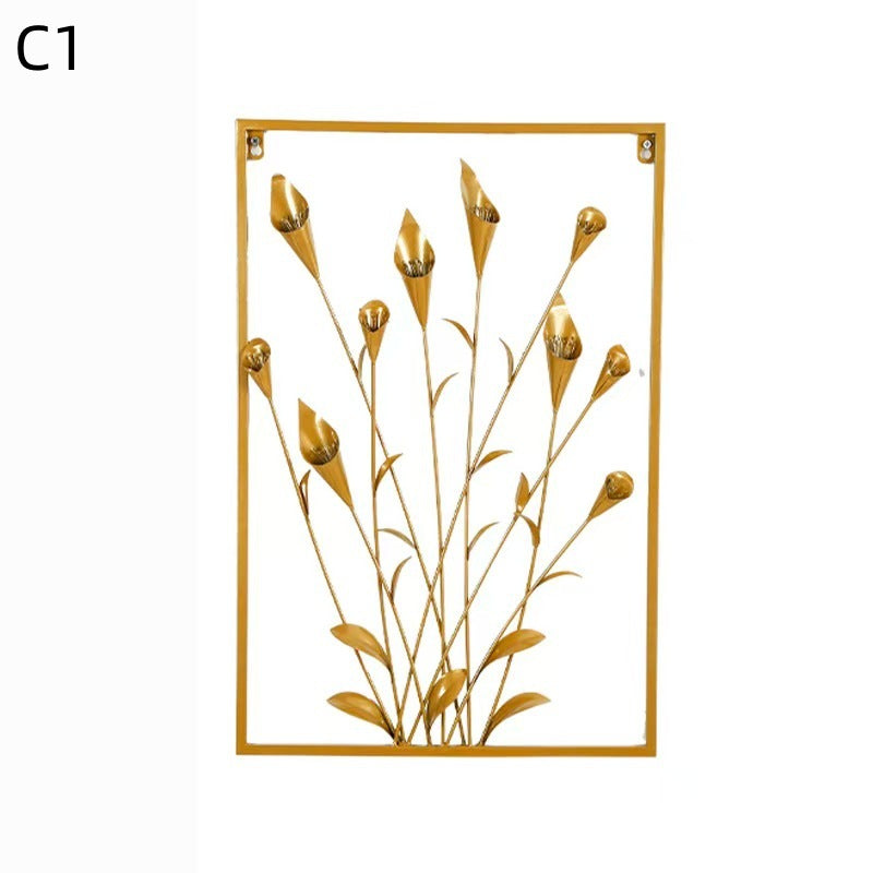 Floral Metal Wandkunst Karnz
