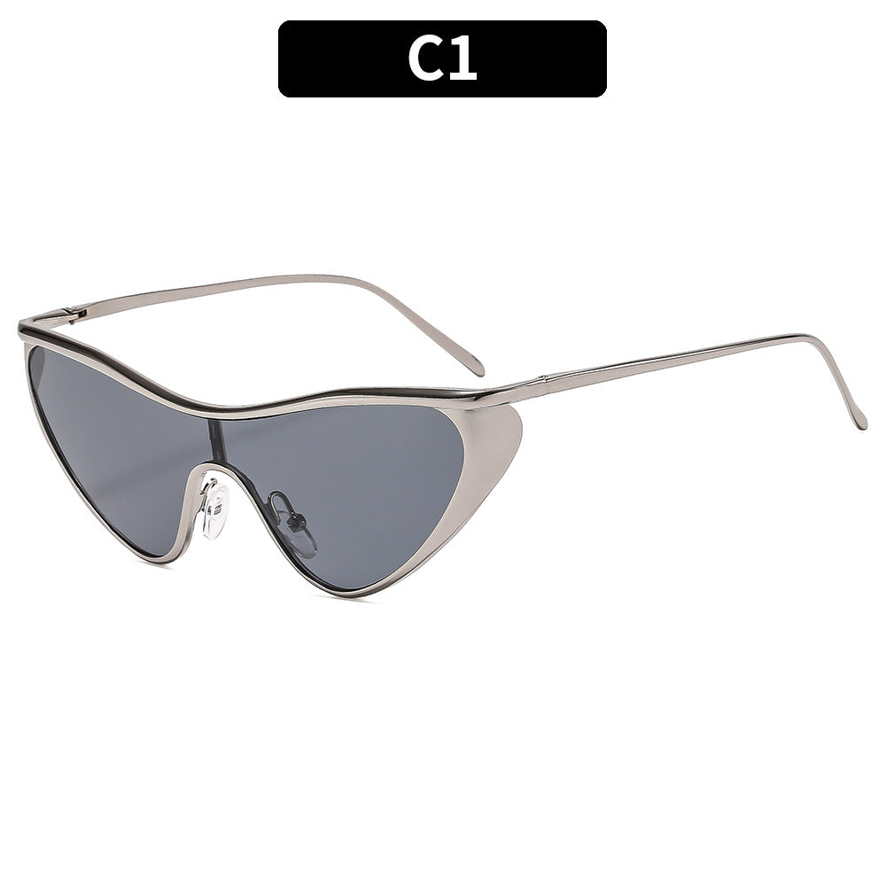 Futuristische Geometrische Schild Sonnenbrille