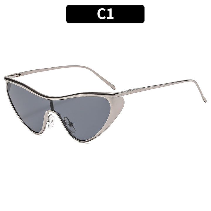 Futuristische Geometrische Schild Sonnenbrille