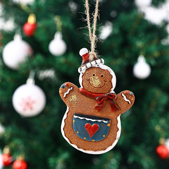 Dekorative Weihnachtsfigur im Lebkuchenmann-Design Karnz