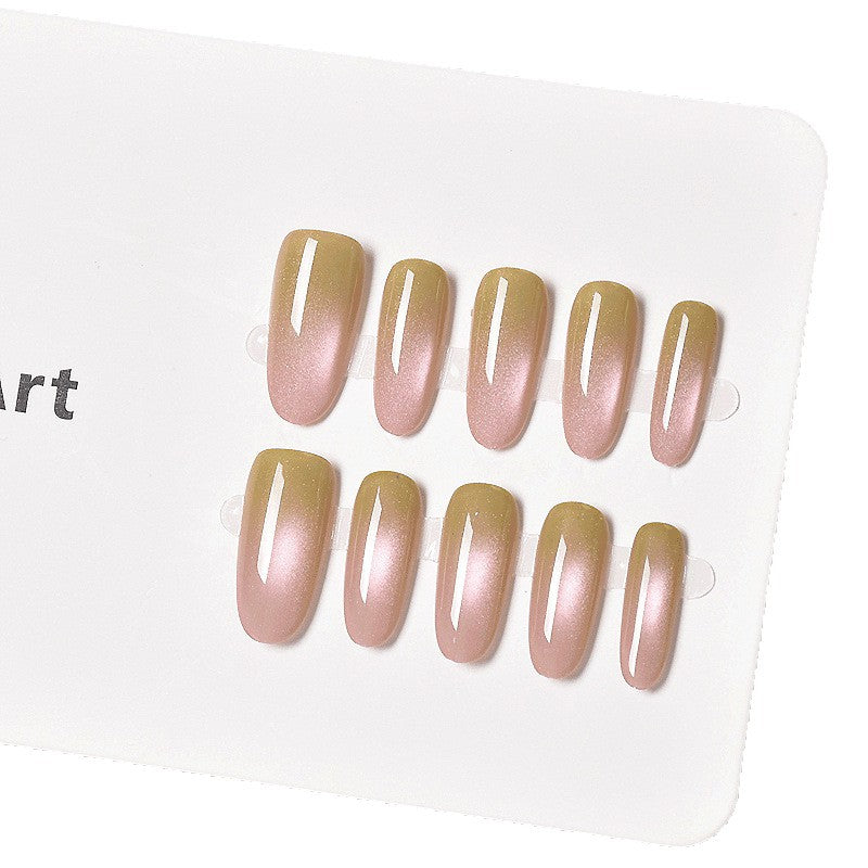 Glamouröse Ombre Press-On Nagelverlängerungen Karnz