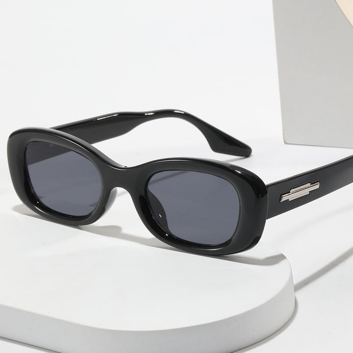 Damen modische Retro-Sonnenbrille mit breitem Rahmen Karnz