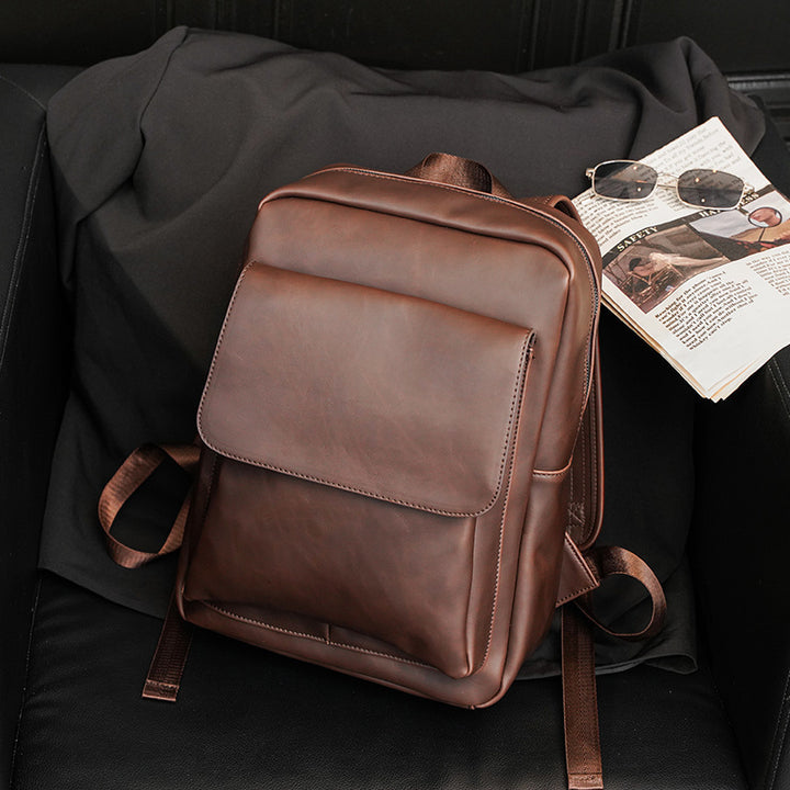 Eleganter Rucksack Aus Hochwertigem Kunstleder mit Multifunktionalen Fächern Karnz