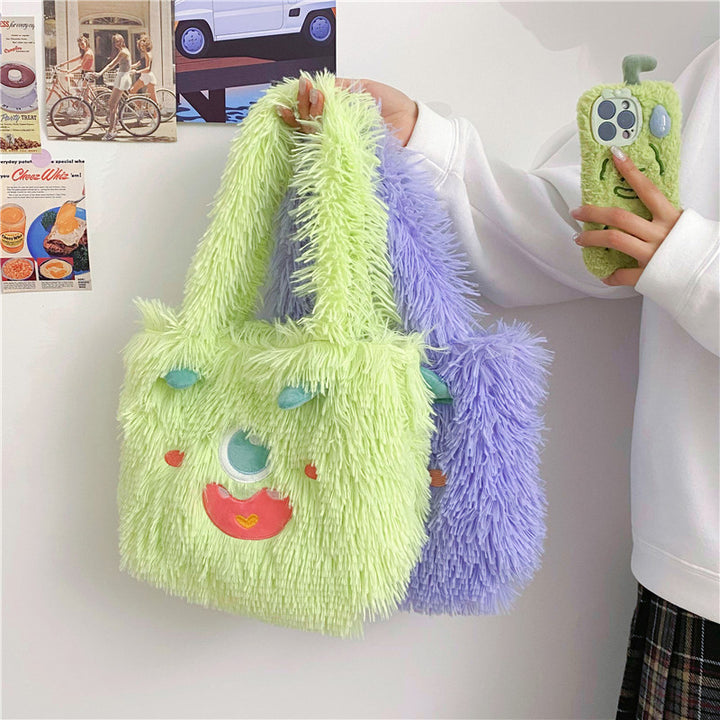 Verspielte Monster Plüschtasche