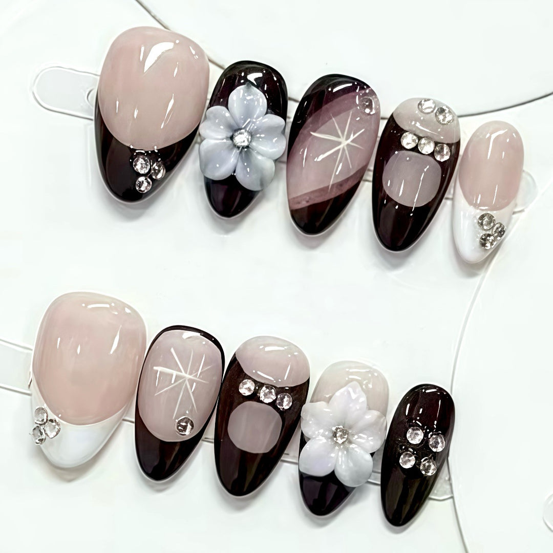 Elegantes Press-On Nagelkunst Set 1790745833