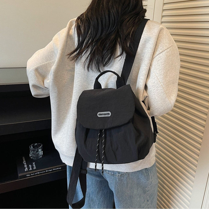Damen Kompakter Vielseitiger Kordelzug Rucksack Karnz