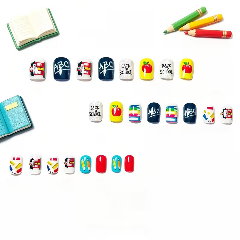 Kreatives Schul-Themen-Nagelkunst-Set Karnz